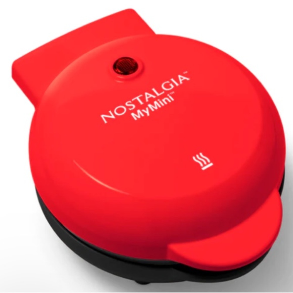 NWT Nostalgia red Waffle maker boxed and sealed